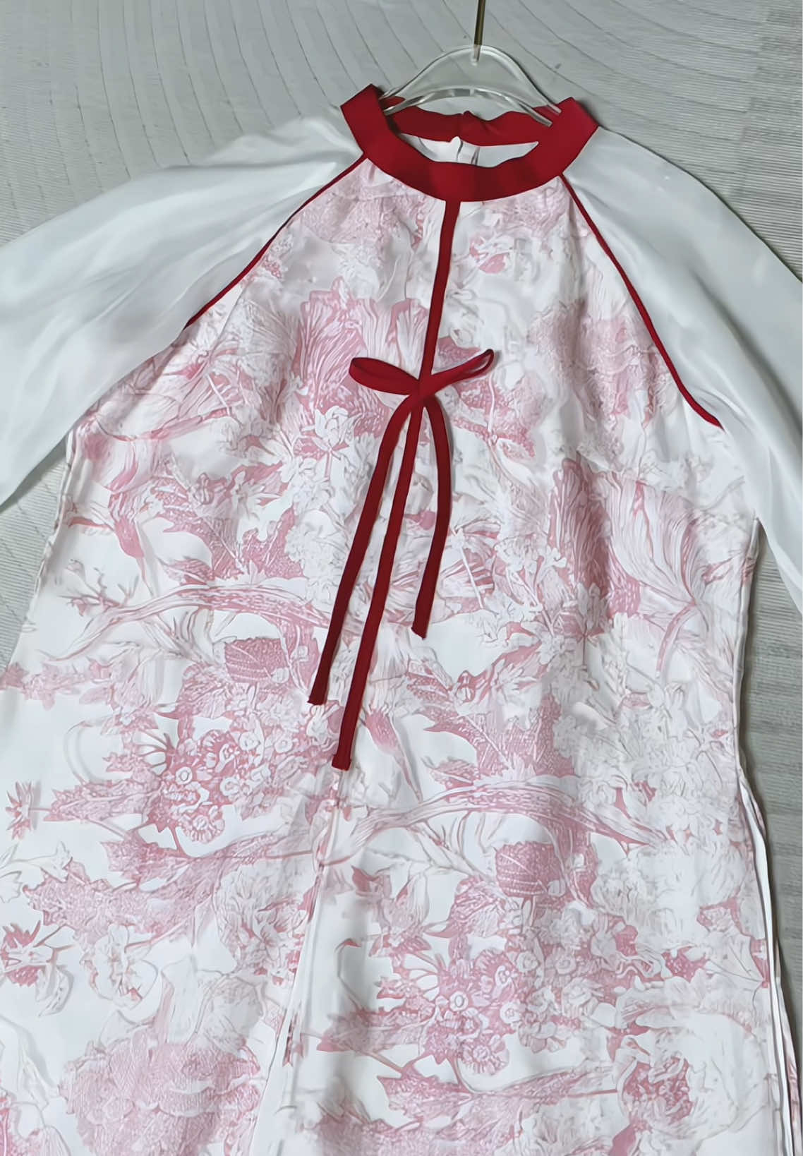 Set áo dài xẻ tà đính nơ kèm quần suông❤️|#huyenboxinh #aodai #aodaicachtan #aodaivietnam🇻🇳 #doxinhmoingay🛍️🌸🍀 