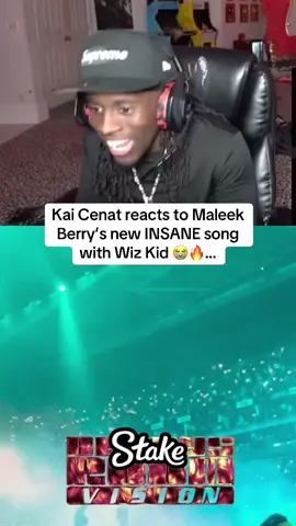 Kai Cenat reacts to Maleek Berry’s new INSANE song with Wiz Kid 😭🔥… #kaicenat #maleekberry #wizkid 