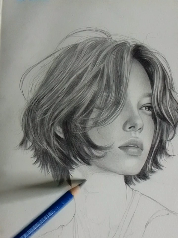 This drawing is my reminder that art isn’t just about accuracy — it’s about breathing soul into graphite and paper. 🫰 #drawing #pencildrawing #sketching #fyp #creatorsearchinsights 