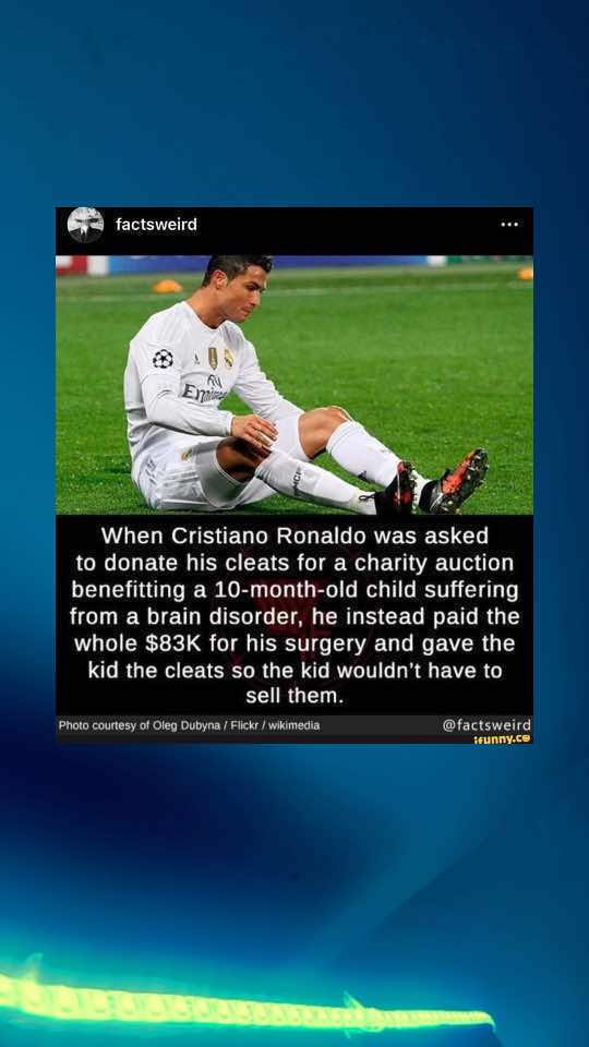 #charrity #cr7cristianoronaldo 