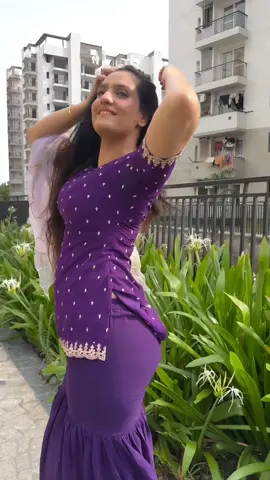 Sharara in Purple 💜 colour  #sharara #shararasuit #foryou #shararasharara 