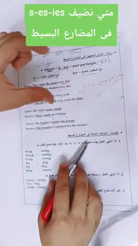 متي نضيف  s - es -ies فى زمن المضارع البسيط #تعلم_الانجليزية  #انكلش  #english  #اللغة_الانجليزية  #قواعد_لغة_انجليزية 