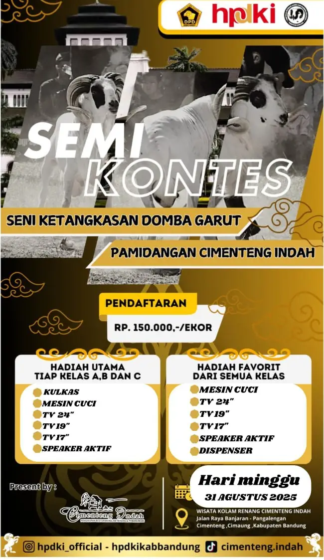semi kontes akan di adakan lagi di cimenteng indah yu jangan lupa datang sambil bawa keluarga untuk rekreasi kolam renang untuk anaknya dan untuk orang tua bisa sam bilang mancing ikan juga untuk mendekatkan antara orang tua dan anak #hpdki #cimenteng #hpdkijawabarat #liburan #kesenian 
