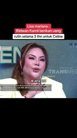 Ridwan kamil beri uang bulanan rutin selama 3 tahun untuk Celine & Lisa Mariana #lisamariana #ridwankamil #dna #kpk #kasuskorupsi @lisamarianareal 