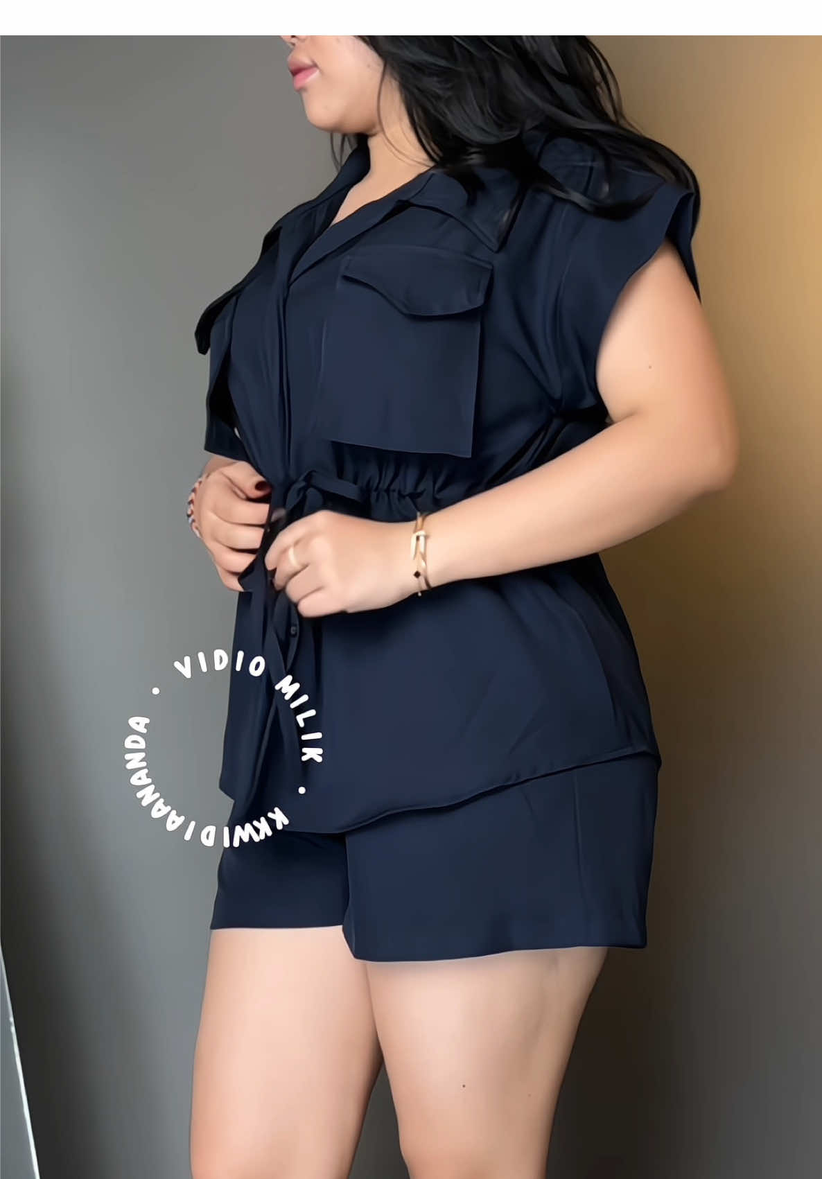 Setelan pendek simple cantik #oneset #setelanwanita 
