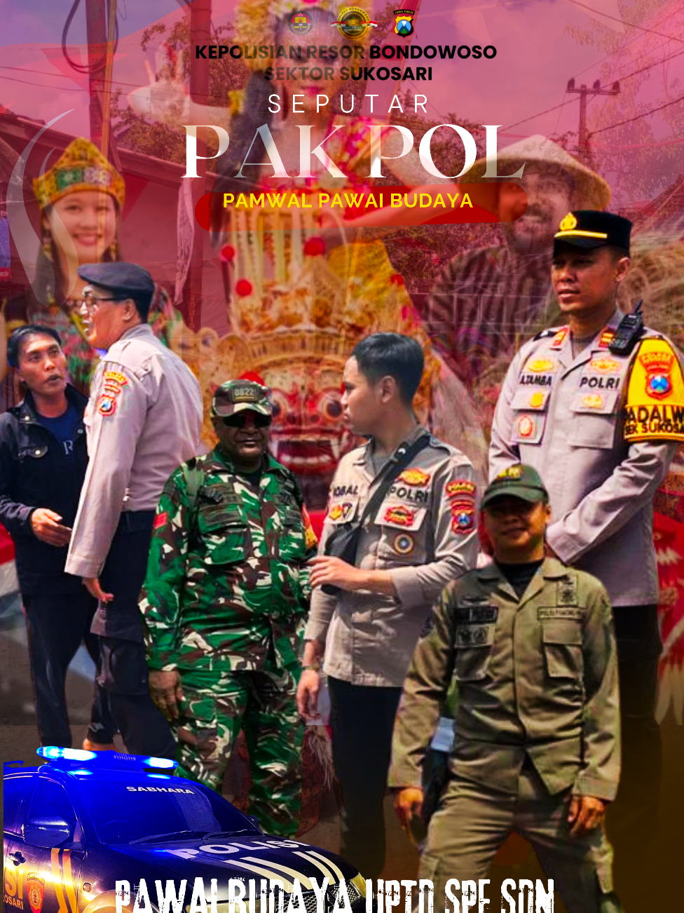 Sinergitas Pengawalan dan pengamanan semarak kemerdekaan pawai budaya Nusantara 2025 UPTD spf SDN sukosari 3 di kecamatan sukosari #polripresisi  #polriindonesia  #polriuntukmasyarakat 