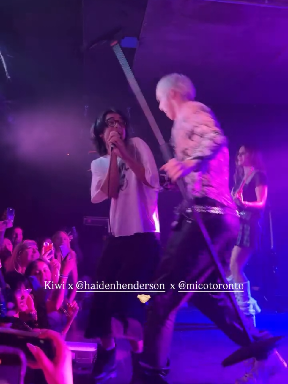 Another day, another MICO x Haiden performance of Harry Styles' 'Kiwi' in Toronto!  — via @/bbrittanyrenee  (MICO reposted their story)