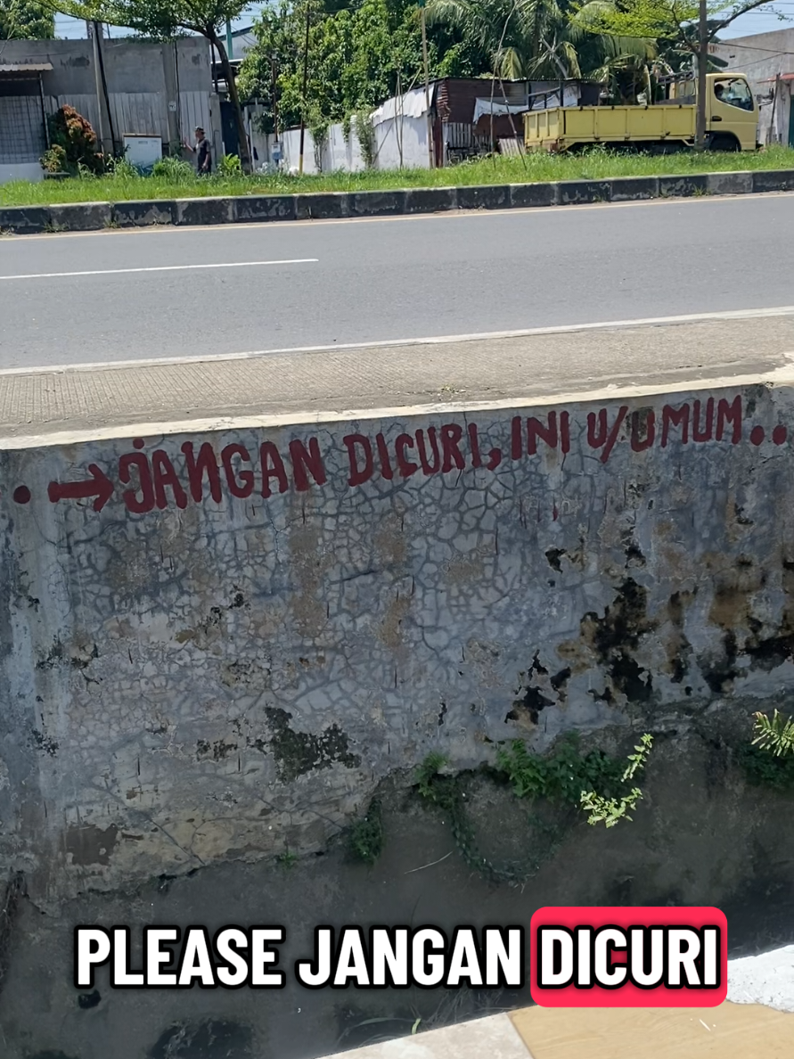 Please jgn di curi.. itu kata nya😅 #rayapbesi #medan #maling #besi #sumarsono #pompa