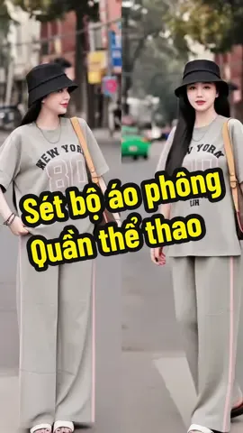 Sét bộ áo phông quần thể thao#setboxinh #setbonu #thoitrangnu #fashion #xuhuong 