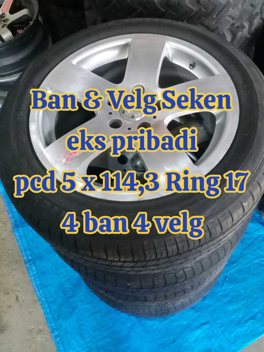 Ban dan Velg Seken di jual sepaket harga 6.000.000 pcd 5 x 114,3  #misterjip #ferymisterjip #5x114,3 #velgtaruna #velgteriosrush 