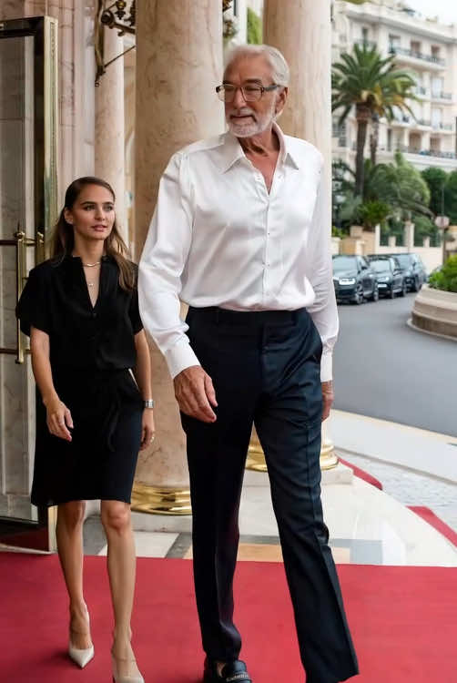 A real hustler with style – next to him a top model. Pure Monaco lifestyle ✨🔥 #MonacoLifestyle #LuxuryVibes #BossLife #TopModel #HighClass