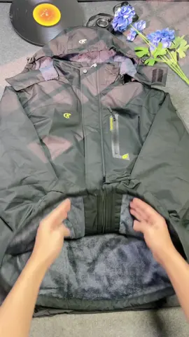 Jurunfeng Men's Winter Coats Waterproof Ski Snow Jacket Warm Fleece Jacket Parka Raincoats With Multi-Pockets Hooded Windproof Windbreaker Outdoor Fit Type Sports Outerwear#Cool #OOTD 