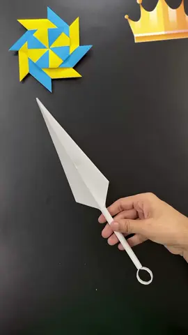 Diy Paper Kunai:Naruto Paper Knife#DIY #crafts #toys #trending #hacks 
