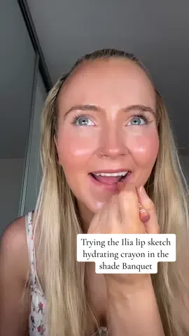Trying the @ILIA Beauty lip sketch hydrating crayon in the shade banquet from @Sephora UK #sephora #makeup #lipcrayon #lipstick #beauty #ilialipcrayon 