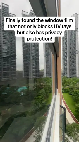 Finally found the window film that not only blocks UV rays but also has privacy protection!#windowfilm #insulationfilm #film #fyp #privacyprotection 