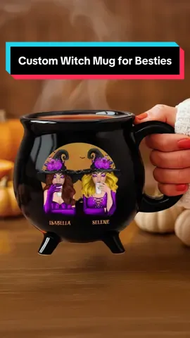 Partners in potions, besties for life 🧙‍♀️💜 #pawfecthouse #personalizedgifts #halloween #witch #bestie