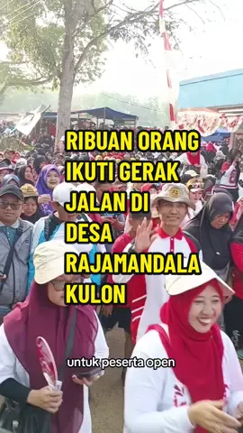 Ribuan orang tumpah ruah mengikuti gerak jalan yang digelar pemerintah Desa Rajamandala Kulon, Kecamatan Cipatat, Kabupaten Bandung Barat, di lapangan perkebunan, Sabtu (23/8/2025). #gerakjalan #semarakkemerdekaan #rajamandala #cipatat #bandungbarat #jawabarat #bapakaing #kdm 