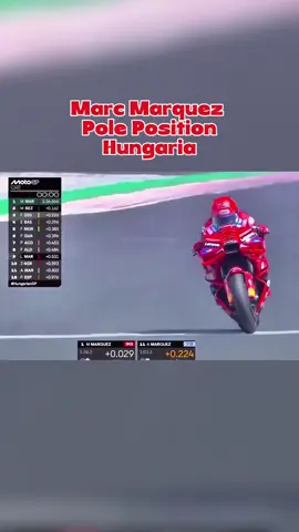 Marc Marquez Pole Position. Tandemnya Pecco harus out dari Q2 karena berada di Posisi 15 #marcmarquez #motogp #ducati #hungary 