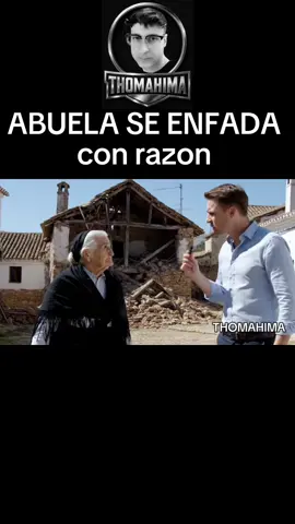 Señora mayor se enfada ante las preguntas que le hace el periodista. #fyp #paratiiiiiiiiiiiiiiiiiiiiiiiiiiiiiii #zasca #veo3  #inteligenciaartificial 