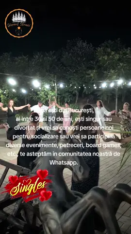 Daca eşti din Bucureşti, ai intre 30 si 50 de ani, eşti singur sau divorţat și vrei sa cunoşti persoane noi pentru socializare sau vrei sa participi la diverse evenimente, petreceri, board games, etc., te asteptăm in comunitatea noastră de Whatsapp.#2025trends #viralcontent #goviral #singles #singelsbucuresti 
