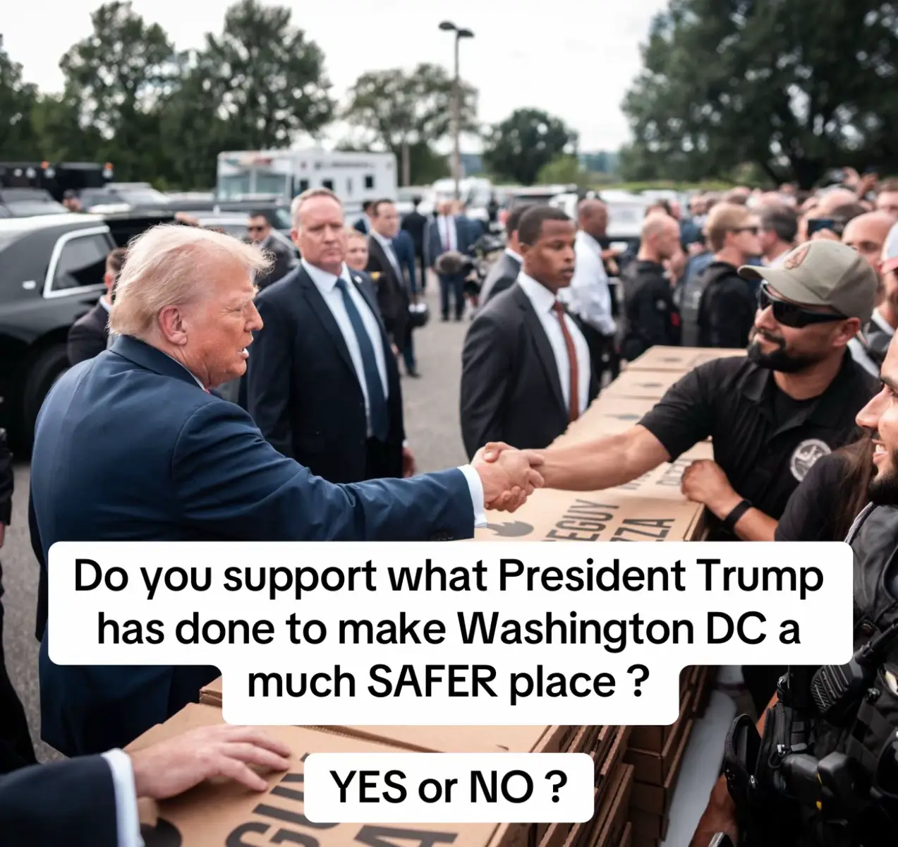 Do you support what President Trump has done to make Washington DC a much SAFER place ? YES or NO ? #elonmusk #usatiktok🇺🇸 #maga ##tesla #canada🇨🇦 #australia #uk🇬🇧 #fyp #trendingvideo #goviral 