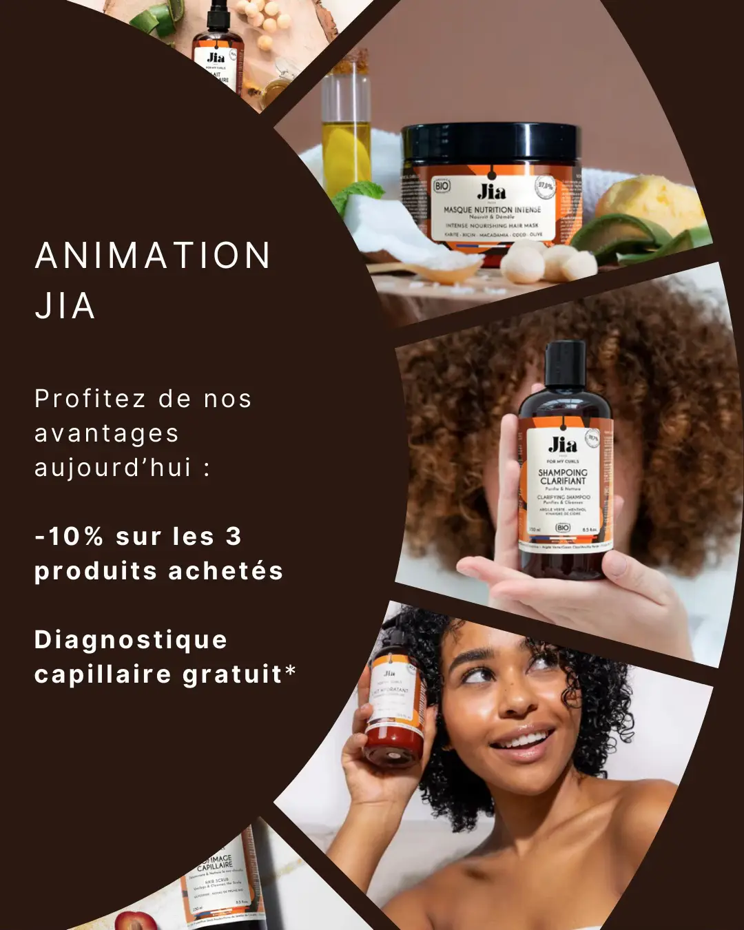 📍 27 bis allée Parmentier, 94000 Créteil 🎉 Aujourd’hui seulement, viens profiter d’une animation exclusive avec la marque JIA ! 💥 -10% sur 3 produits achetés 💆‍♀️ Diagnostic capillaire GRATUIT* sur place       sous conditions d’achat  Viens découvrir les soins naturels adaptés à tes boucles 🌿 #fyp #animationcommerciale #cheveuxbouclés #cheveuxnaturels #cheveuxcrepus 
