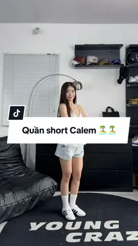 Xinh lắm lun á mí momm 🏝️ @Calem.Club #xuhuong #backtoschooloutfit #quanshortnu #quanshortjean #quanshortjeannu 