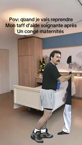 Elle va être dure la reprise du taff mdr #Meme #MemeCut #aidesoignant #soignant 