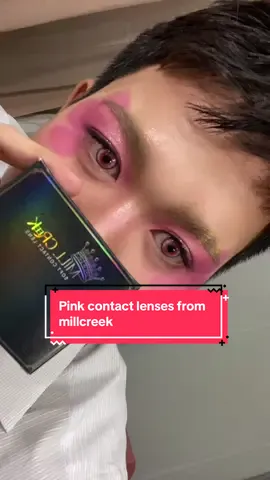 Pink contact lenses from millcreeks! #pink #contactlenses #millcreek #foryou #fyppppppppppppppppppppppp 