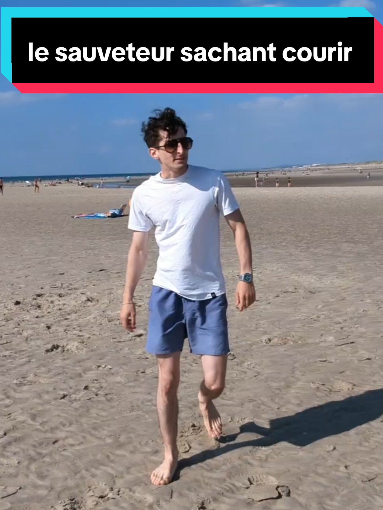 intervention rapide et efficace #humour #videodrole #chti #nord #plage 