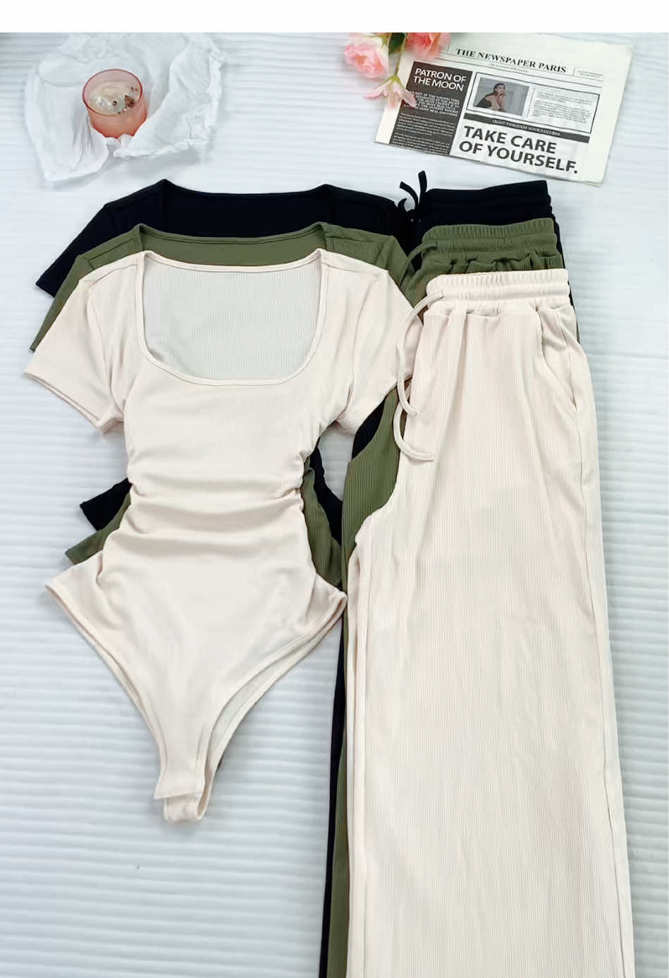 Buy cute and comfortable viral casual suits that sell like hot cakes!💗 #pocket#2pieceset#leisure#shapewear #matchingset    
