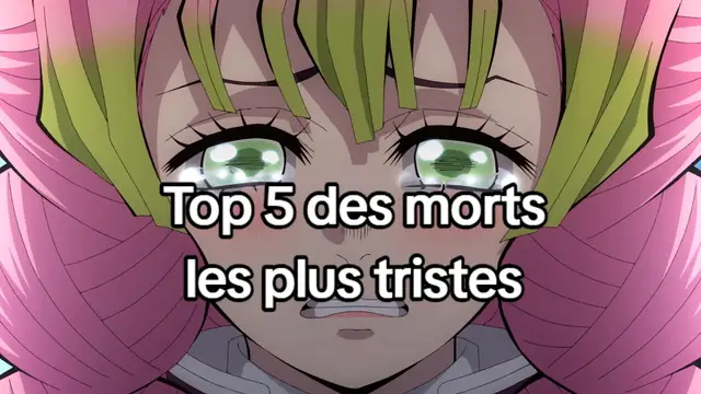 top 5 des morts les plus de tout anime confondu et vous la quelle vous a le plus marqué ? #anime #demonslayer #muzan #hunterxhunter #dragonball 