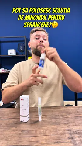 Cresterea sprancenelor cu minoxidil🤔😱 #foryou #eyebrows #dermaroller #beardgrowth #minoxidilresult 