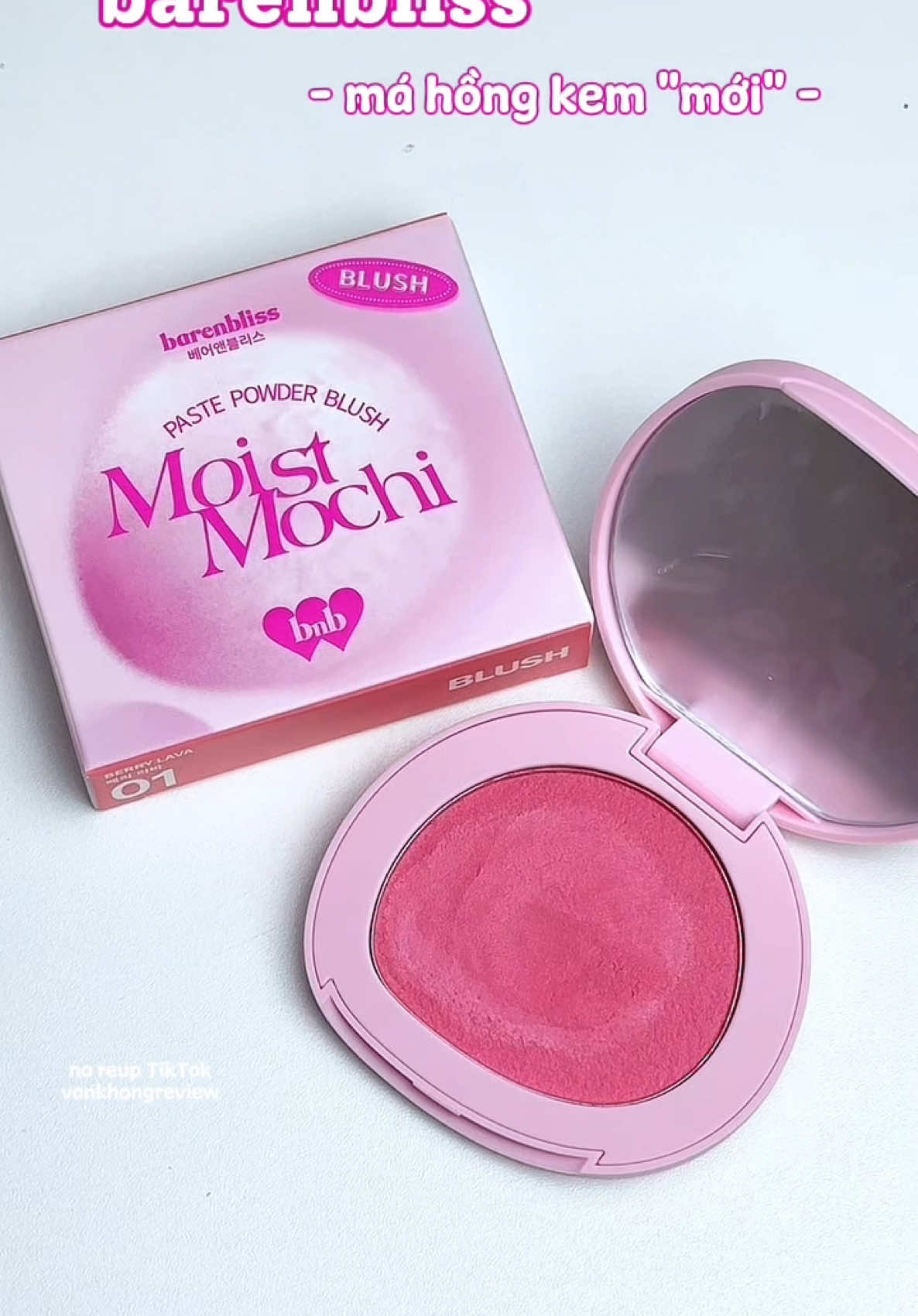 Má hồng Barenbliss – không những xinh mà còn mịn như bánh mochi 🍡 #barenblissvn #barenbliss #kbeauty #reviewlamdep #vankhongreview 