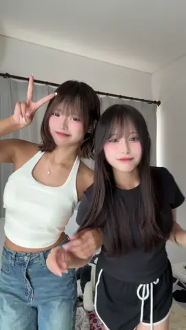 お姉ちゃんと撮った顔似てないでしょ？笑#09 #07 #fyp #お姉ちゃん部屋着@もこぴ 