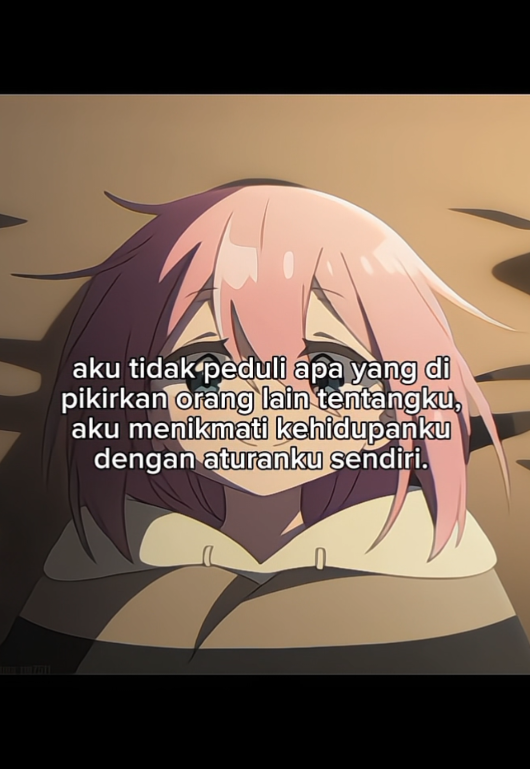 ikutilah apa yang ingin kamu lakukan.  #creatorsearchinsights #quotesstory #yurucamp #motivation #animequotes 