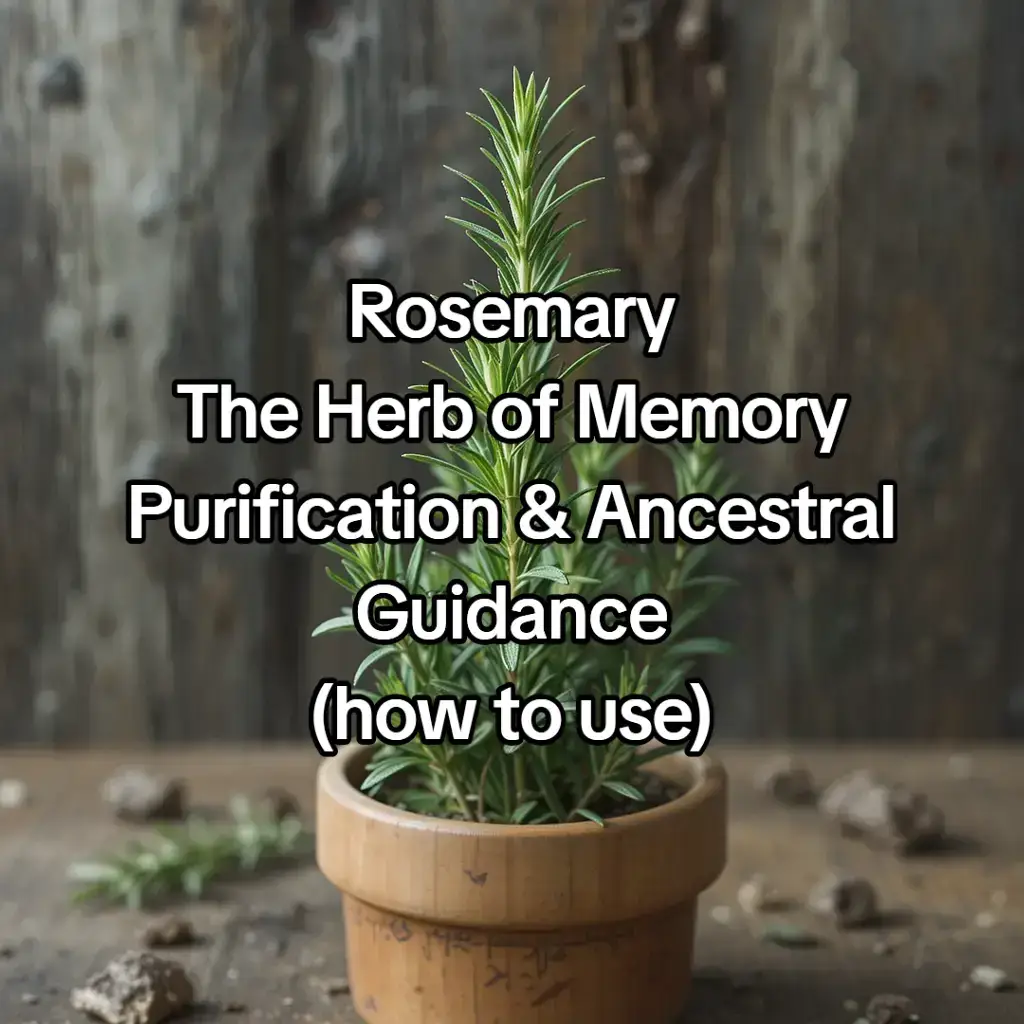 Rosemary is not just kitchen spice. It is a spiritual key, a purifier, protector, awakener, and ancestral bridge. #rosemary #cleansing #spiritualtiktok #spirituality #africanspirituality 