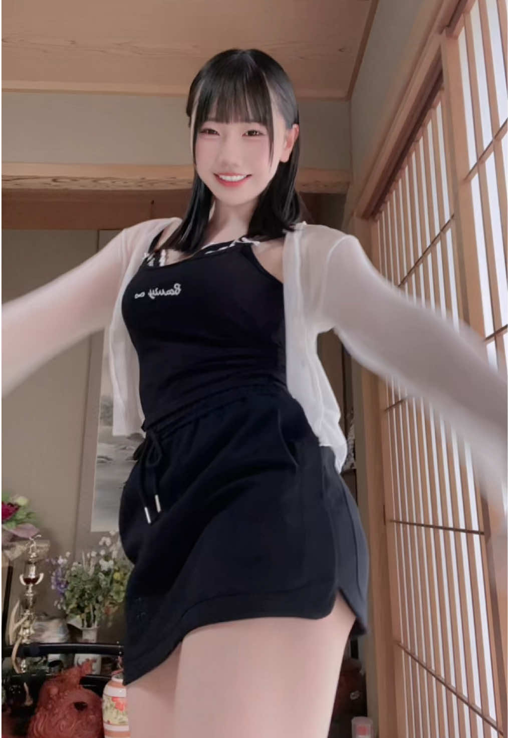 和室好き( ᐡᴗ ̫ ᴗᐡ)♥︎#キャミソール #実家 #fyp #fypシ゚ 