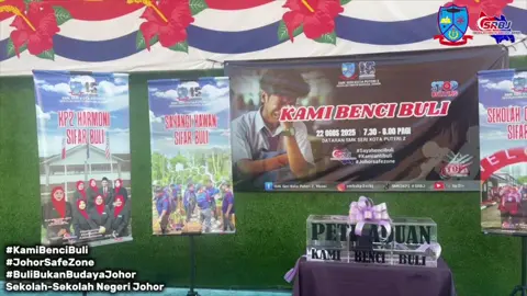 PROGAM PELUNCURAN KEMPEN ANTI BULI JPNJ  2025 Tarikh: 22 Ogos 2025  Hari : Jumaat Masa : 7.30 pagi - 8.00 pagi Tempat: Dataran Sekolah SMK SERI KOTA PUTERI 2 #KP2THEBEST SEKOLAH RINTIS BANGSA JOHOR YAB @Onn Hafiz  #KamiBenciBuli YB @aznantamin  #JohorSafeZone Jabatan Pendidikan Negeri Johor #BuliBukanBudayaJohor