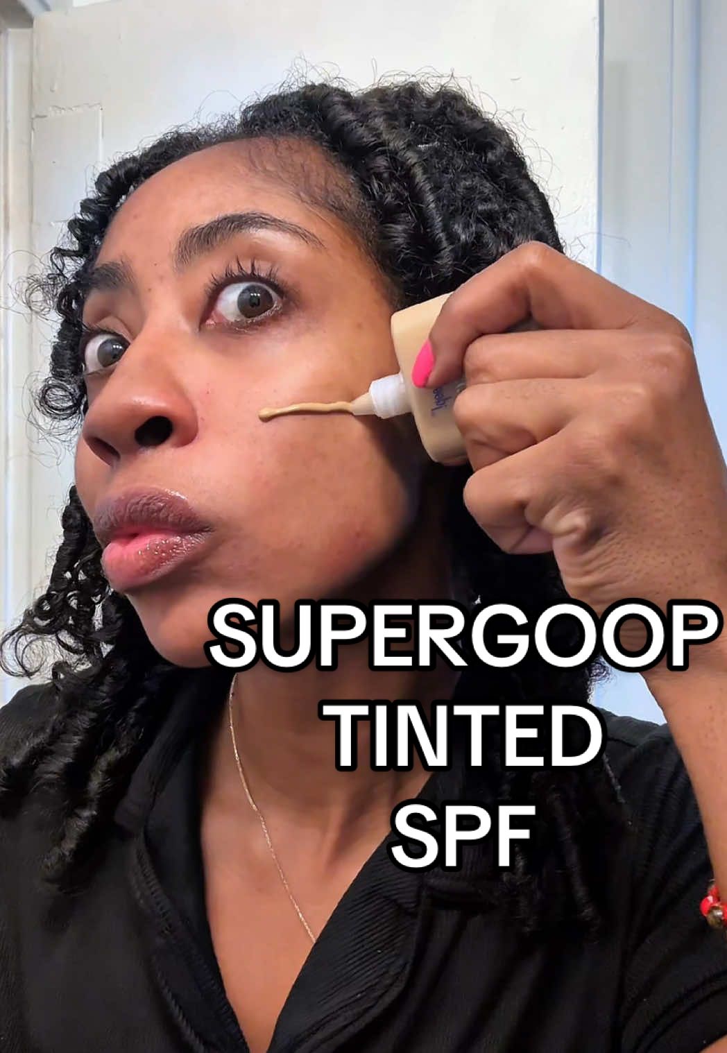 @Supergoop Think I’m gonna order a darker shade even though it did oxidize but overall I’d definitely add it to my makeup routine ❣️ #supergoop #tintedspf 