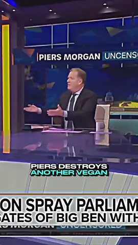 Wait till THE END🤣 #piersmorgan #debate #vegan #deluded #funny  