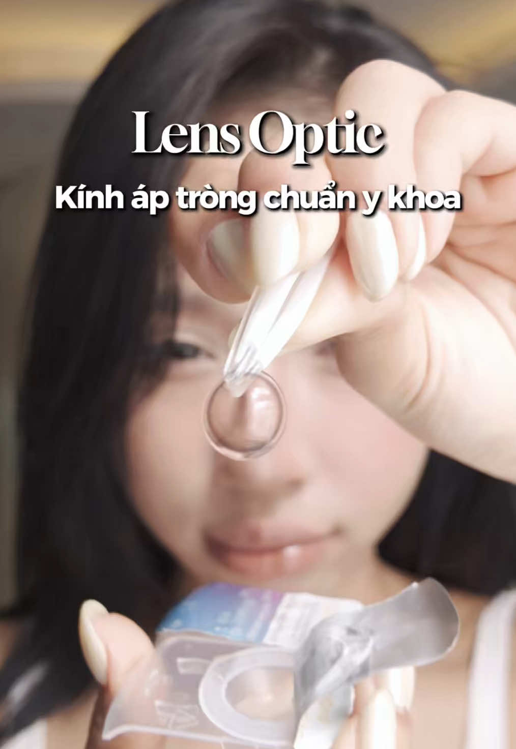 Lens màu cho mắt cận cao nà, mà mang êm lắm lun á #kinhaptrong #lensoptic #kinhaptrongykhoa #lensyte 