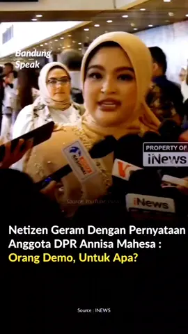 annisa mahesa anggota DPR tidak takut didemo