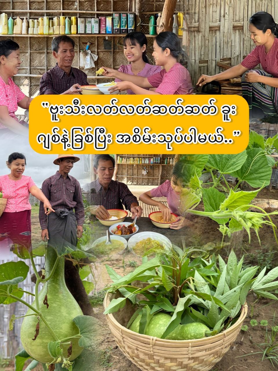 “လတ်လတ်ဆတ်ဆတ်ခူးလာတဲ့ ဗူးသီးကိုအစိမ်းသုပ်ပြီး  ကြက်ဥမဆလာချက်နဲ့ ထမင်းမြိန်အောင် တွဲဖက်ပါမယ်…” Vitahome  #ယာတောသူ