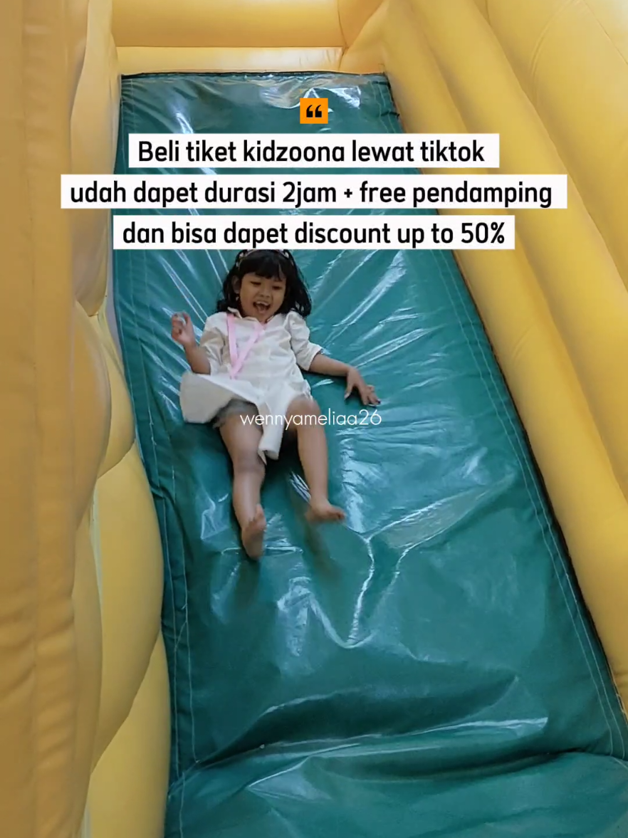 seru seruan bermain di kidzoona bareng si bocil, apalagi kalo beli tiket nya lewat tiktok bisa dpt disc up to 50%  caranya kalian tinggal klik aja tag lokasi yg ada di dalam video aku  trs nanti kalian tinggal ikutin intruksinya yah setelah pembayaran tinggal kalian tukarkan tiketnya ke kidzoona terdekat  #GOAcademyAtraksi #KidzoonaSeruAbis#JelajahHepi 
