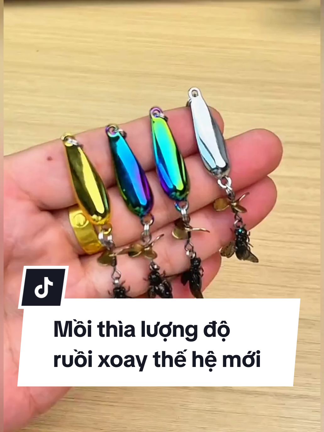 Mồi thìa lượng độ ruồi xoay thế hệ mới #fishing #anhthufishing #cauca #xuhuong 