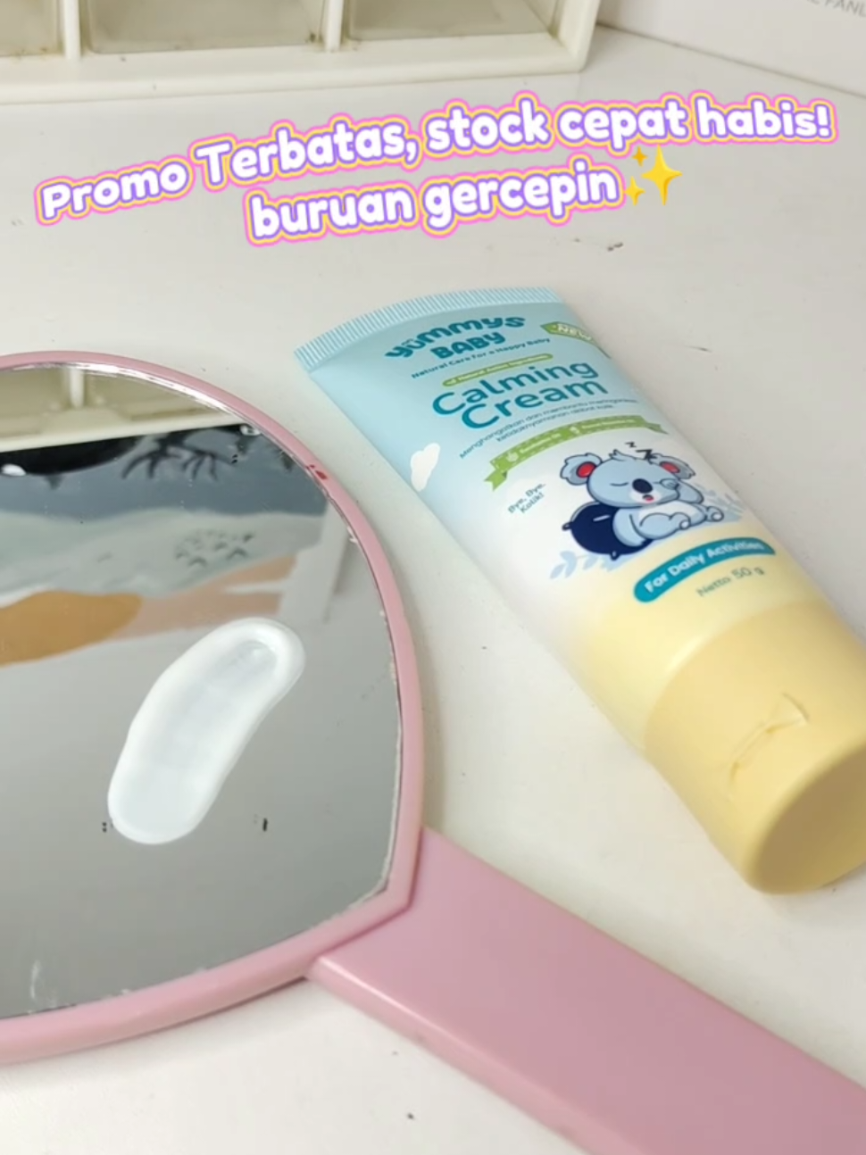 Panik banget kalo anak rewel gara-gara perut kembung dan susah tidur😭 tapi sekarang aku gak perlu khawatir lagi, karena aku udah nemuin ''Yummys Baby Calming Cream