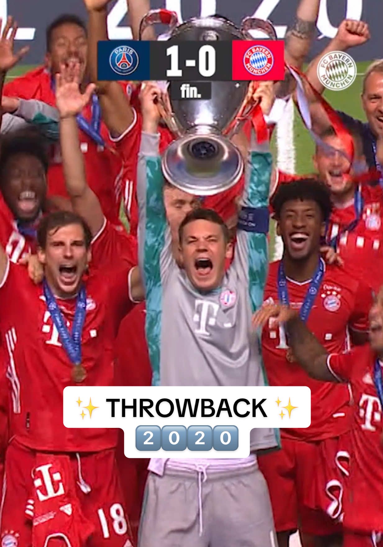 Back then in 2️⃣0️⃣2️⃣0️⃣ we won our SIXTH #UCL title 😮‍💨  #FCBayern #MiaSanMia 