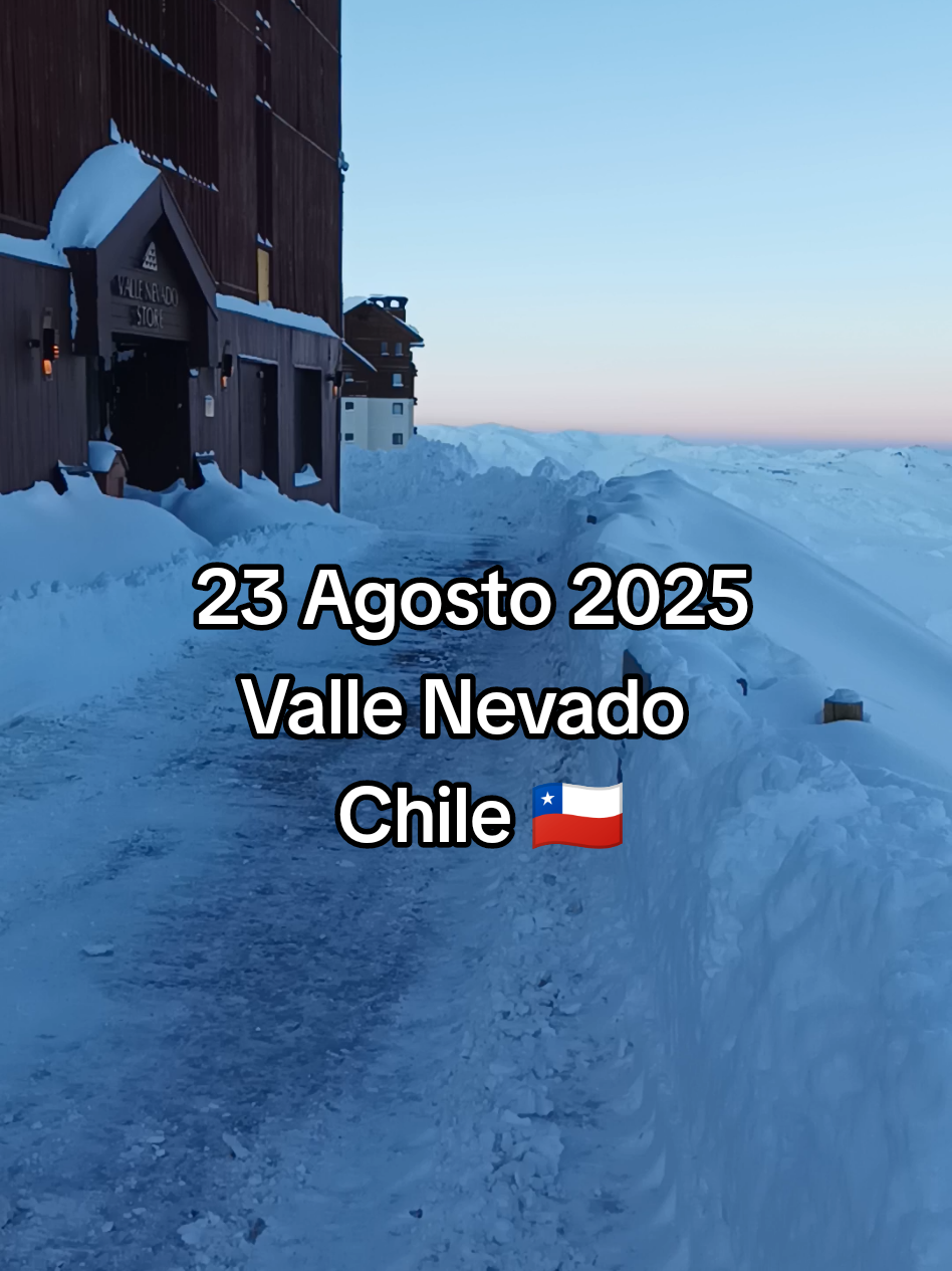 Reporte nieve 23 agosto 2025 ❄️ Valle Nevado Chile 🇨🇱 #ValleNevado #ReporteNieve #RonyOutdoors