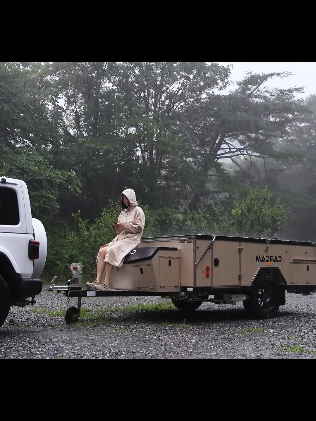 Emergency camping in unprecedented heavy rain #camping #campinglife #survival #shelter #survivor #satisfying #asmr #fypシ゚
